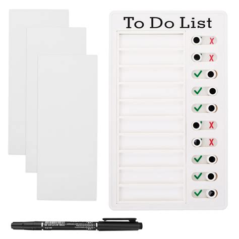 Buy Checklist Board to do List with Pen, Chore Chart Memo Boards with 2 ...