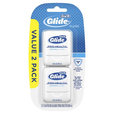 Oral-B Glide Pro Health Original Dental Floss, 50 m, 2 Pack - Walmart ...