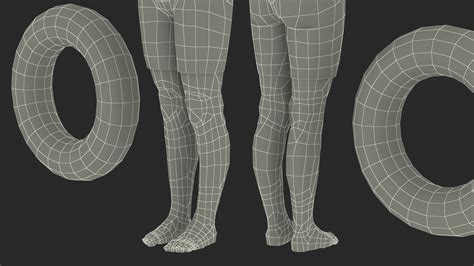 Asian Girl in Beach Suit with Inflatable Circle Rigged 3D model | 3D ...