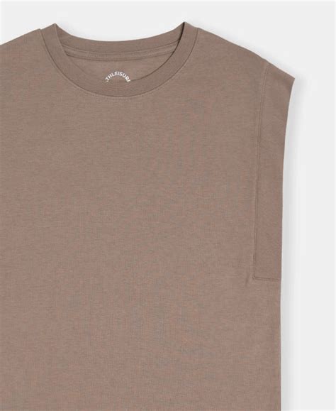Buy Super Combed Cotton Rich Hybrid Tank Top with Ribbed Sleeves ...