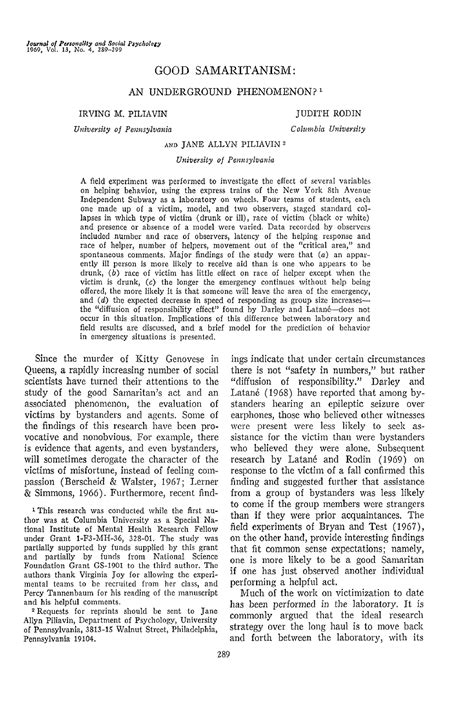 Piliavin (1969) - Material for AS and A level psychology students ...