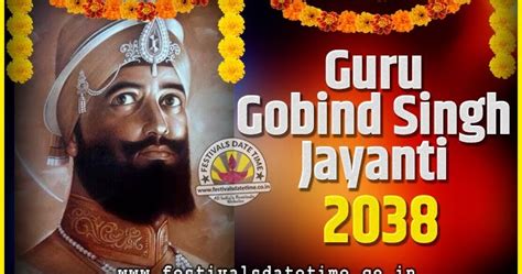 2038 Guru Gobind Singh Jayanti Date and Time, 2038 Guru Gobind Singh ...