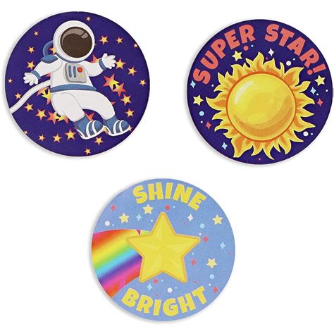 Buy 1000 Pcs Outer Space Stickers Roll for Kids, Classroom Teachers ...