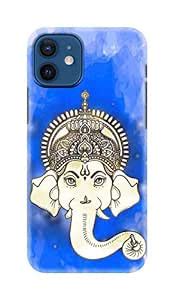 NDCOM for iPhone 12 Mini Back Cover Shree Ganesh Ganpati Printed Hard ...