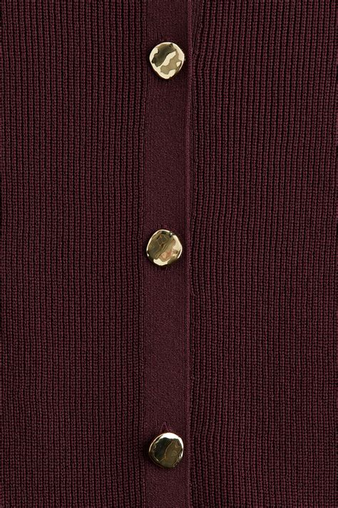 Women Cardigan Burgundy