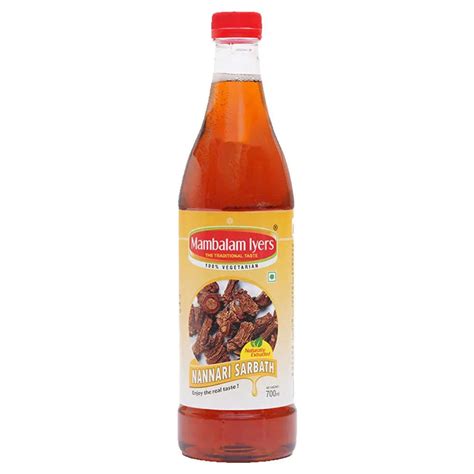 Buy Mambalam Iyers Nannari Sarbath 700ml Online at Bestomart ...