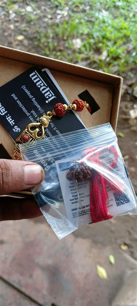 Gold Plated Om Rudraksha Bracelet For Men – Japam