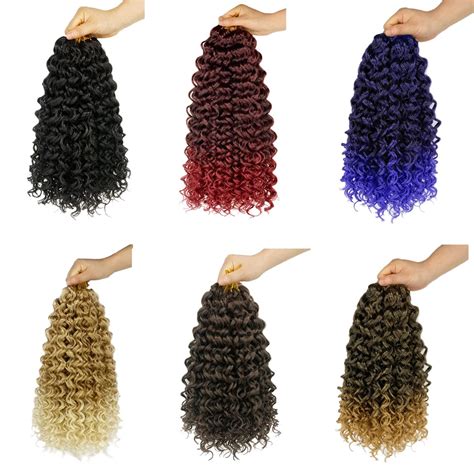Buy ENBEAUTIFUL 18 Inch 8 Packs Curly Crochet Hair Pre-looped Beach ...