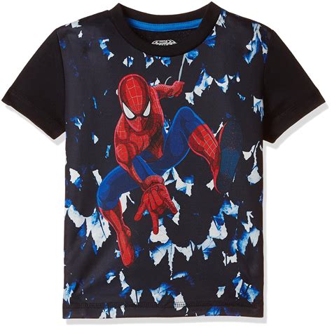 Buy Spiderman Boys' T-Shirt (SM1EBT617 A_White/Navy_11/12) at Amazon.in