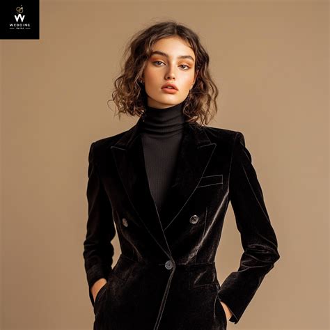 Black Velvet Pant Suit for Women | Women's Tuxedo & Business Suit ...