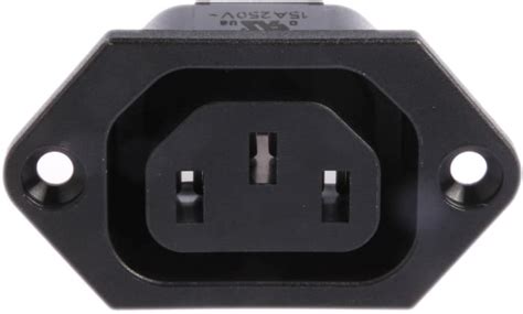 6600.3300 Schurter | Schurter C13 Panel Mount IEC Connector Socket, 15A ...