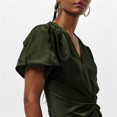 VICTORIA BECKHAM | Women's A Line Dress | Women | Dark Olive | Flannels