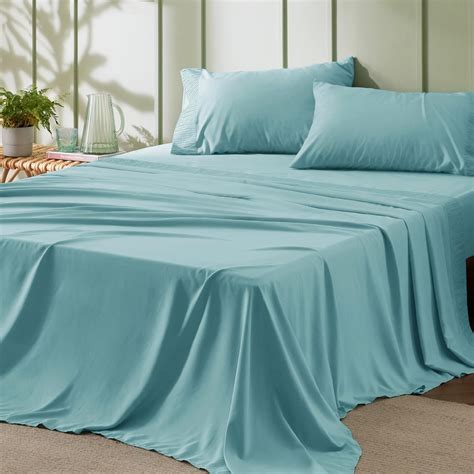 Amazon.com: Bedsure California King Sheet Sets - Soft Sheets for ...