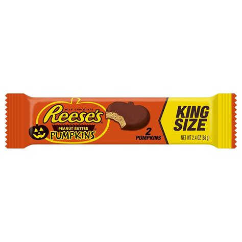 Amazon.com : Reese's Halloween King Size Peanut Butter Pumpkin, 2.4 oz ...