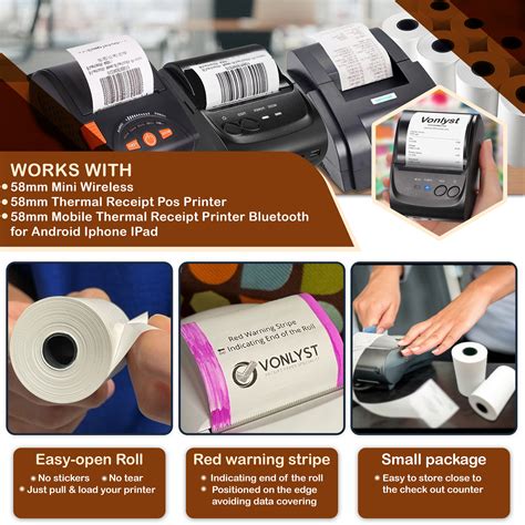 Munbyn 58mm Thermal Receipt Printer Paper (10 Rolls) - Vonlyst