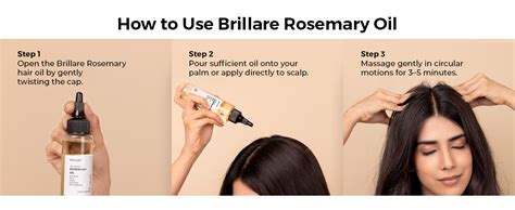 Brillare 10% Rosemary Hair Oil for Hair Growth with 10% Olive Oil & 5% ...