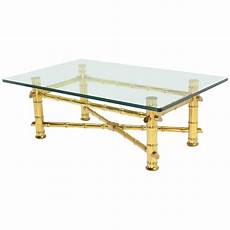Gold Bamboo Glass Coffee Table by Gold Leaf Faux Bamboo Base Coffee Table With Thick Glass Gold Bamboo Glass Coffee Table