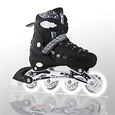 4 Types Size Adjustable Inline Skates Kids Adults for Outdoor Flash Men ...