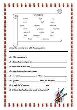 Bonfire Night poem - fill in the missing rhyming words by Farmwood