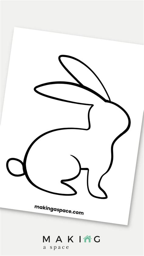 Free Printable Easter Bunny Templates - Making A Space - Worksheets Library