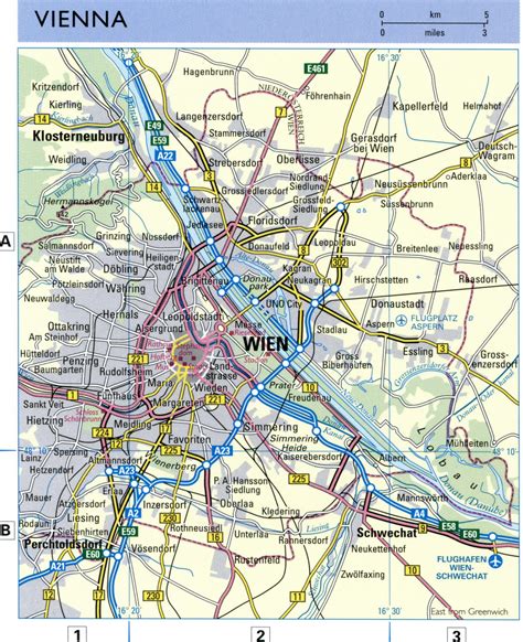 Vienna city map with attractions. Tourist map of Vienna. Printable map in PDF format - Maps of ...