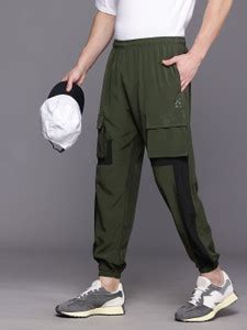 HRX by Hrithik Roshan Colorblock Men Green Track Pants - Buy HRX by ...