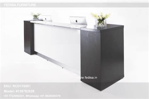 L Shaped Reception Desk Desk With Transaction Counter Reception Counter ...
