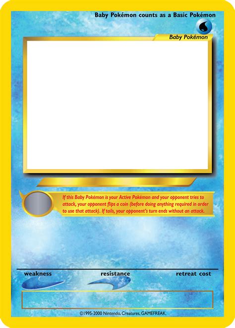 Pokemon Card Template Png