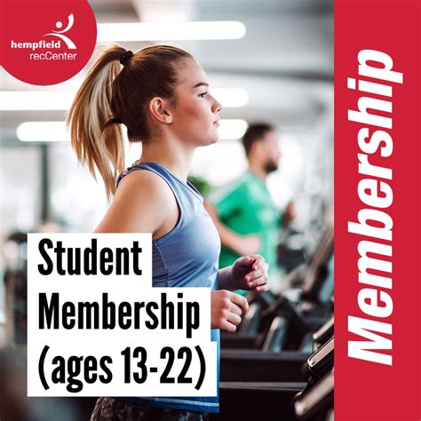 Student Membership (ages 13-22) - Hempfield recCenter | Discover ...