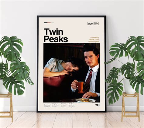 Twin Peaks Poster, Twin Peaks Print, Movie Poster, Minimalist Poster ...
