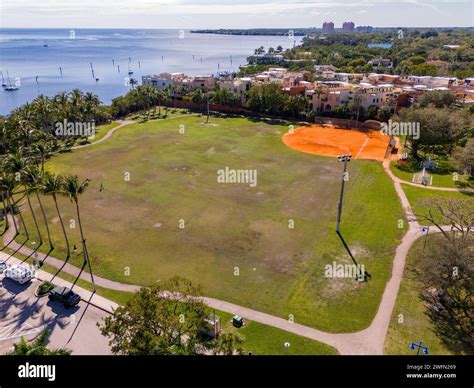 Aerial photo print Peacock Park Coconut Grove Miami FL 2024 Stock Photo ...
