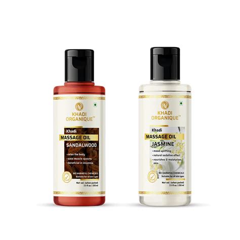 Khadi Organique Sandalwooed And Jasmine Body Massage Oil : Amazon.in ...