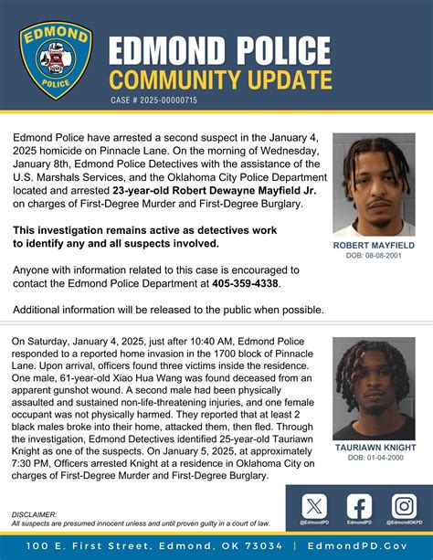 UPDATE: Additional arrest made in connection to deadly Edmond home invasion