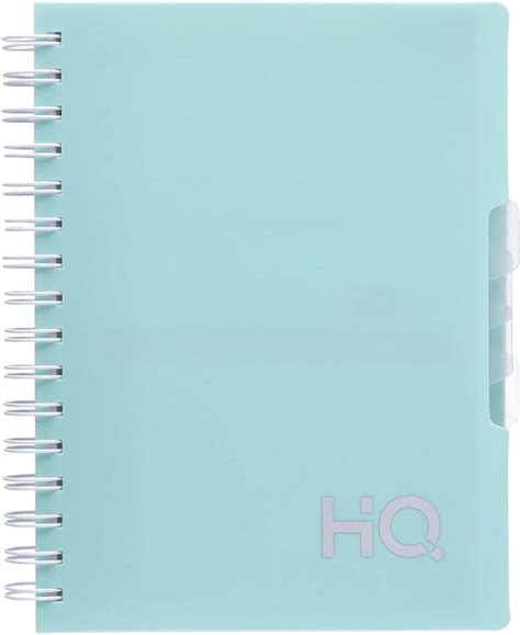 Navneet HQ | Five Subject Spiral Wiro Bound Notebook|14.8x21 cm |Single ...