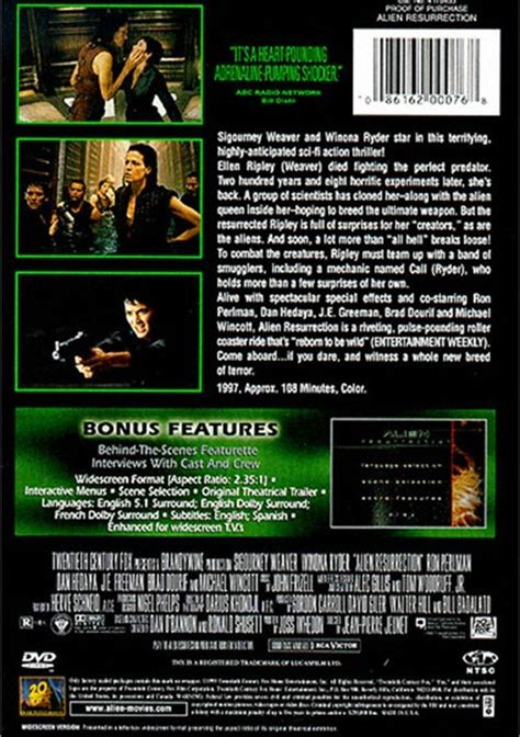 Image result for Alien Resurrection DVD