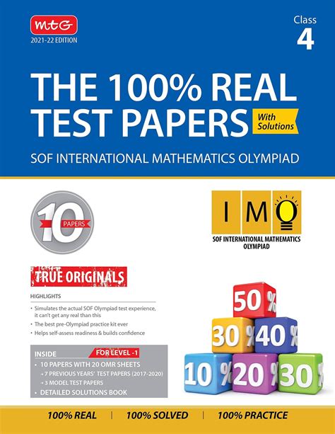 Class 4 - International Mathematics Olympiad (IMO) - The 100% Real tes ...