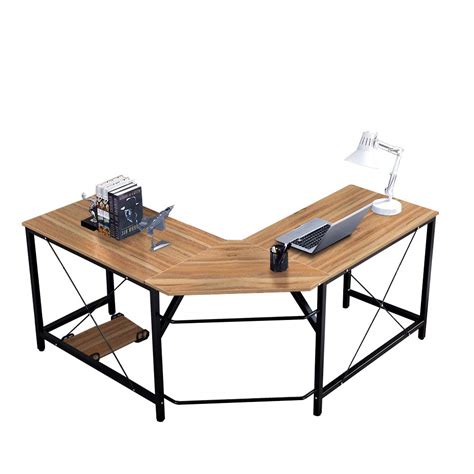 SogesHome L-Shaped Desk 59inches Computer Desk Office Computer Table ...