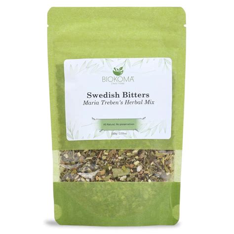 Biokoma Pure and Natural Swedish Bitters Maria Treben's Herbal Mix 100g ...