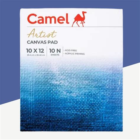 (10 Pcs. ) Camel Artist Canvas Sheet 10"x12", Acid-Free Acrylic Primin ...