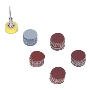 Sanding Discs Kit, 1/8in Shank Open Coated Alumina+Stainless Steel Fast ...