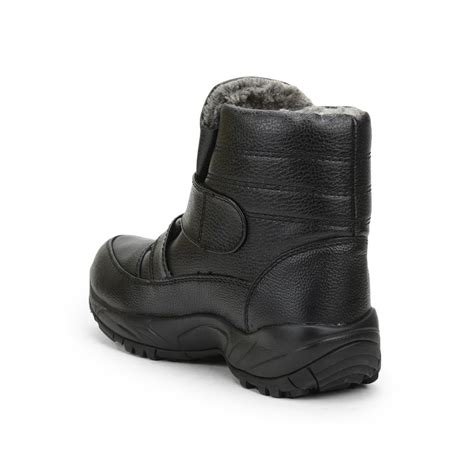 Buy Freedom EVREST-FUR Casual Black Lacing Boots for Men's