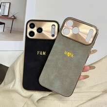 Personalized Leather Phone Case Compatible With IPhone 17 16 15 14 13 ...