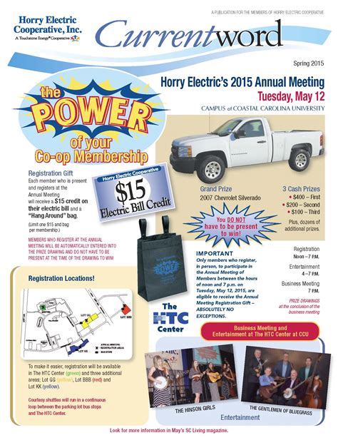 April bills include Current Word - Horry Electric Cooperative, Inc.