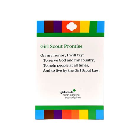 GSNCCP Girl Scout Promise Poster | Girl Scout Shop