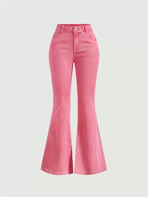SHEIN MOD Solid Flare Leg Jeans | SHEIN USA