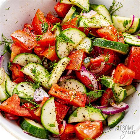Cucumber Tomato Salad (Quick and Easy!) - Story Telling Co