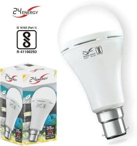 EN 24 Energy 9W Inverter Bulb with Auto Rechargeable Emergency LED Bulb ...