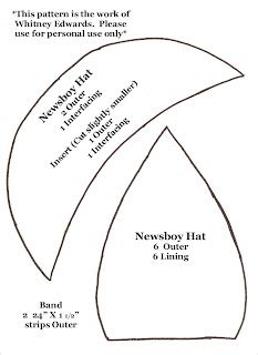 Rezultat imagine pentru Ball Cap Pattern