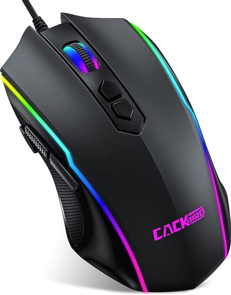 CACKBIRD Wired RGB Gaming Mouse with Programmable Buttons, India | Ubuy