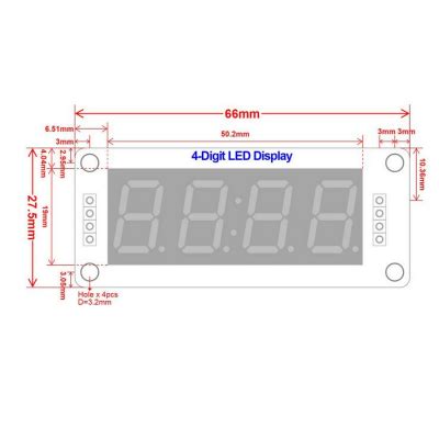 TM1637 4 Digit LED Display Clock Module - Green Motorobit - Motorobit.com